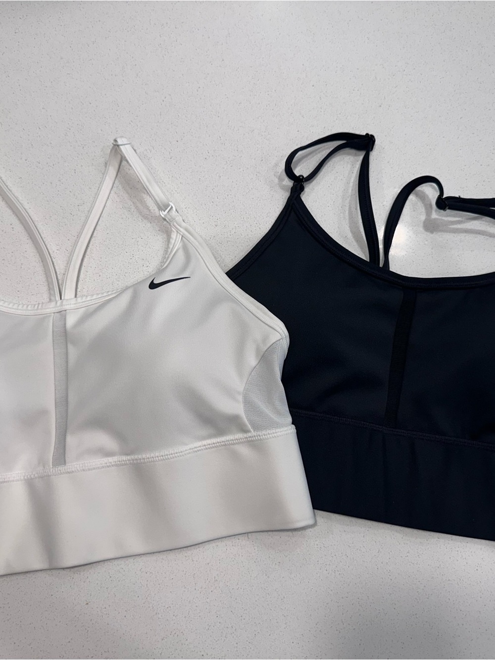 Nike Women's Strappy Sports Bras — White & Black